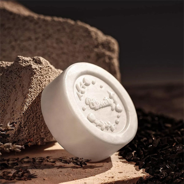 Livingandhome Sapone detergente e idratante per il viso 2x100g