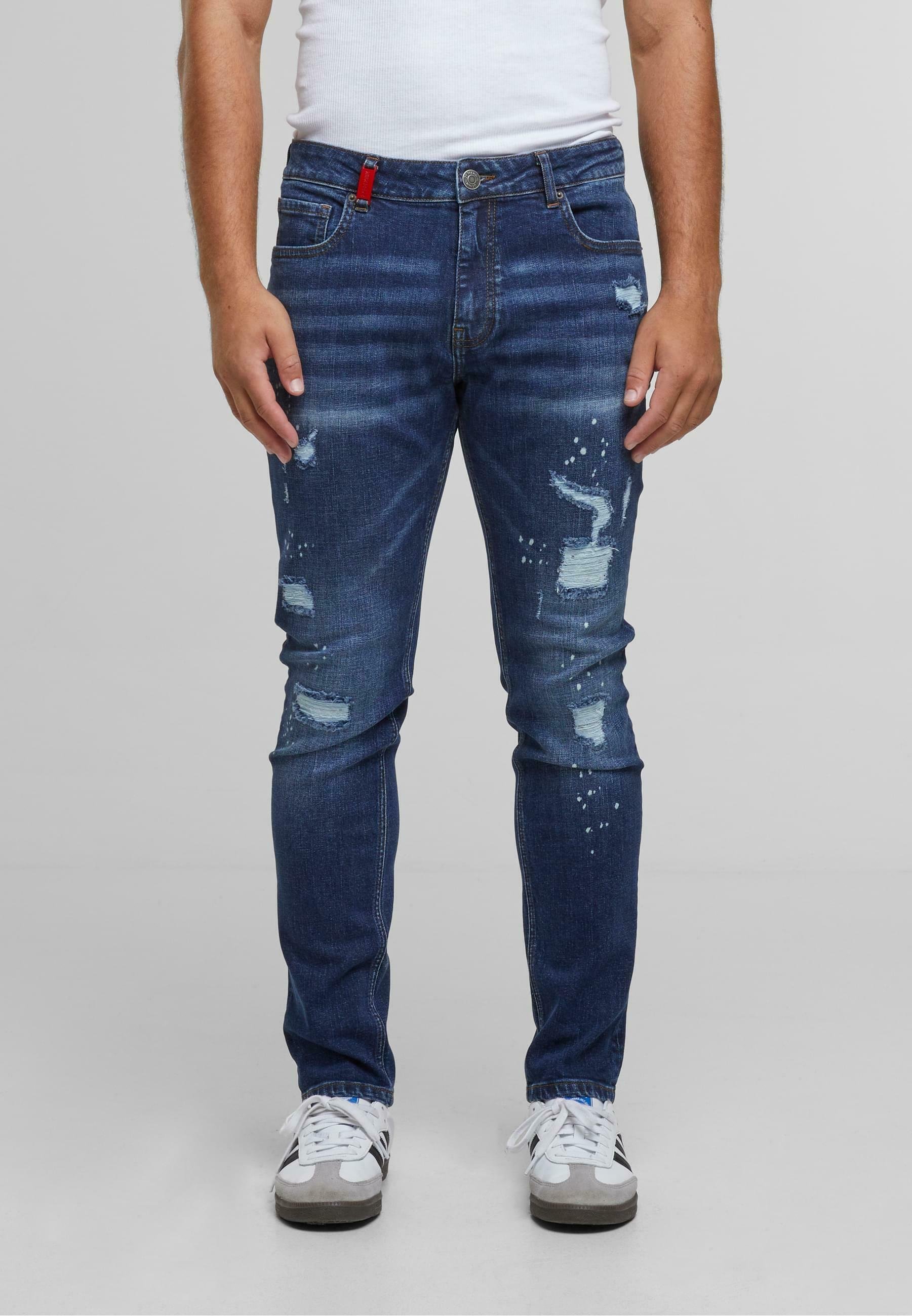 2Y Premium EMILIO - Slim fit jeans - middenblauw