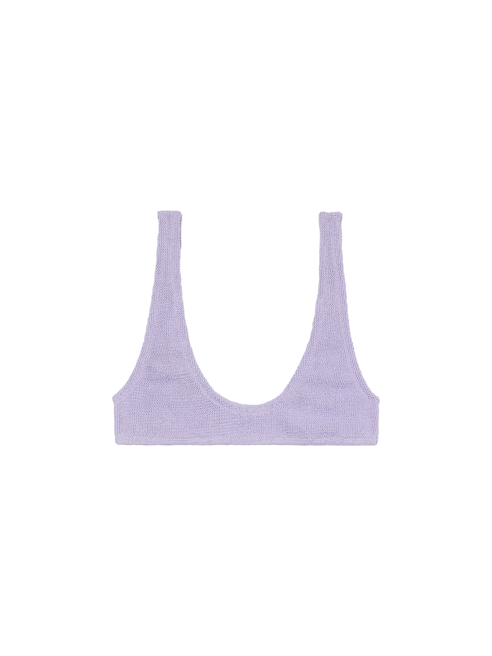 Pamy lila lurex dunne crinkle bralette voor dames