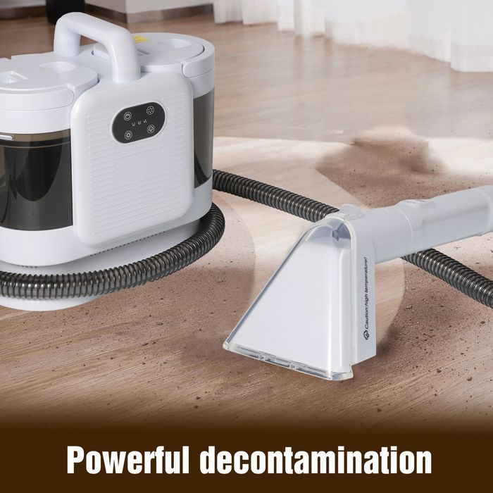 Aspirapolvere per divani in tessuto da 15 kPa, aspirapolvere per tappeti da 1650 W, lavamoquette per divani, tappeti, tappezzeria e auto.