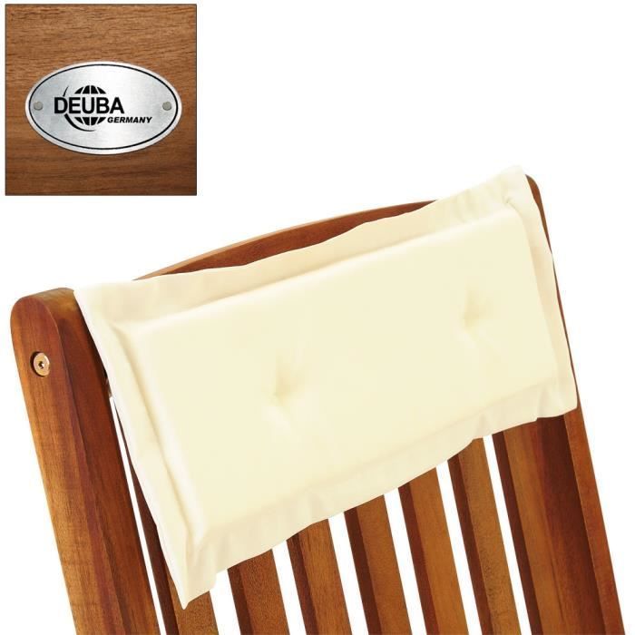 Fauteuil à bascule en bois d'Acacia - DEUBA - Jardin - Robuste et résistant aux intempéries