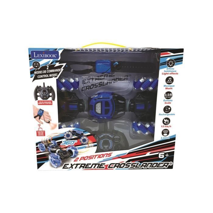 Voiture télécommandée tout-terrain LEXIBOOK - EXTRÊME CROSSLANDER® avec contrôle gestuel et effets lumineux