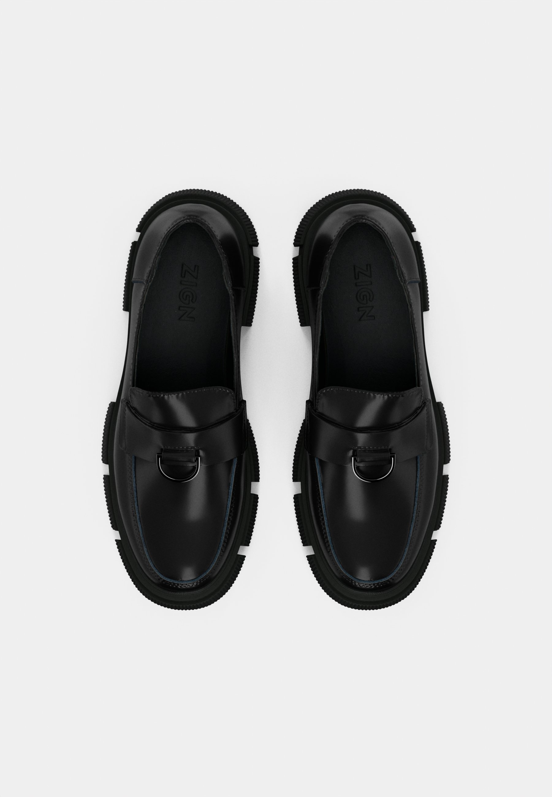 Zign LEATHER - Mocassini - neri