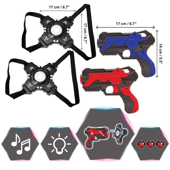 Outdoor laser tag games by Lexibook