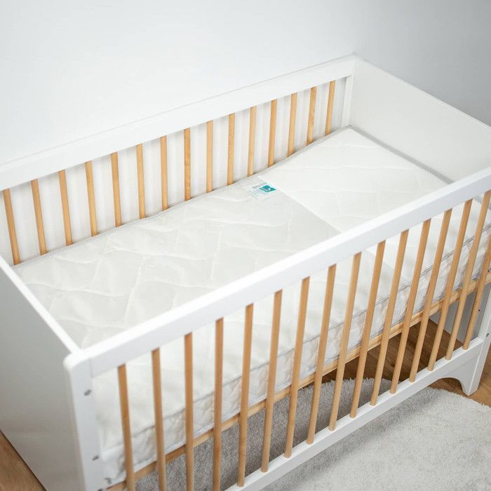 SEVIRA KIDS | Matelas bébé Anti-Reflux avec Plan Incliné amovible - Made in France Blanc - 60x120 Blanc 60x120 Made in Fran