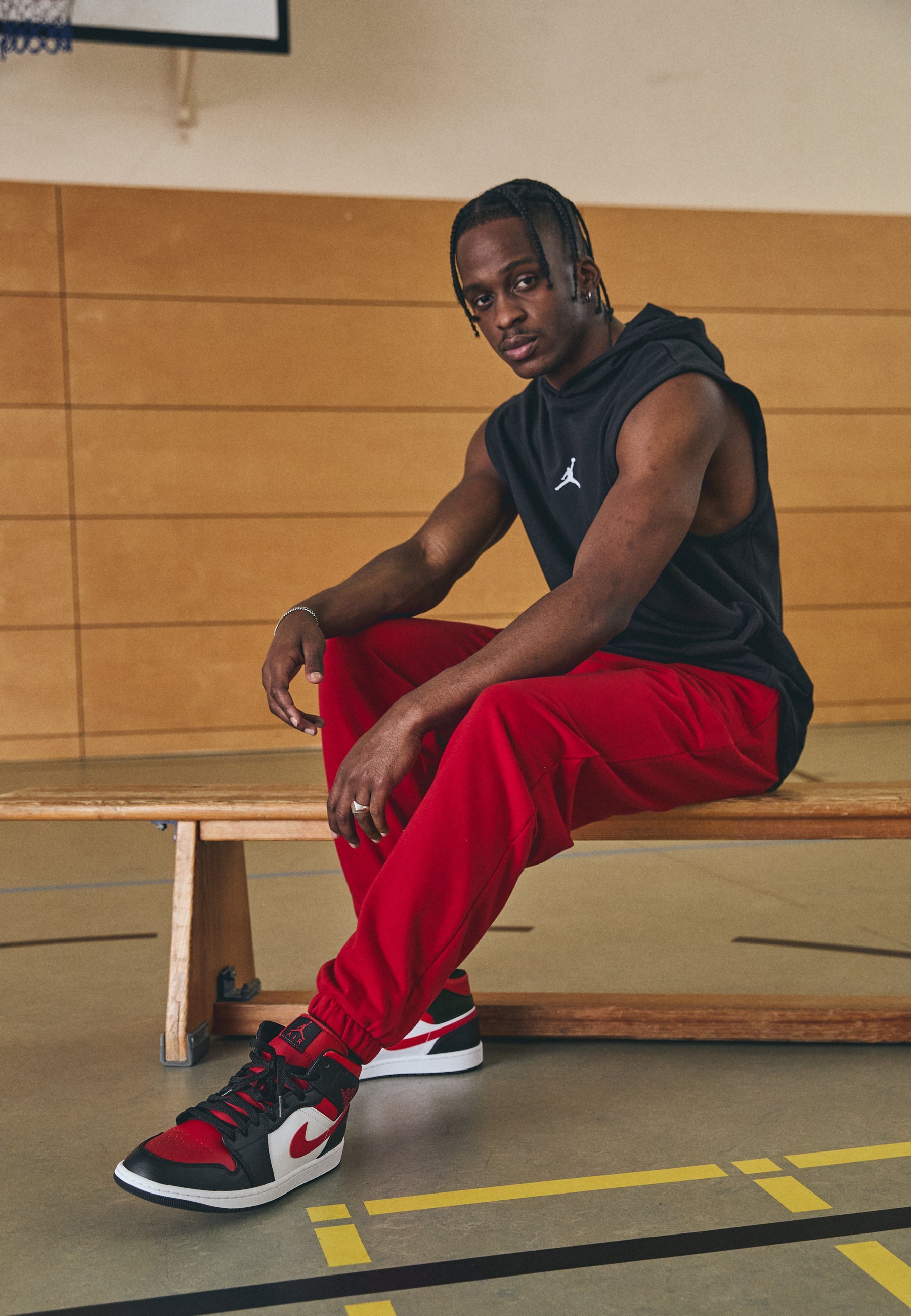 Pantalon Jordan - Bas de survêtement - Rouge gym