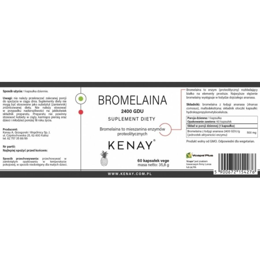 Kenay Bromelain 2400 GDU