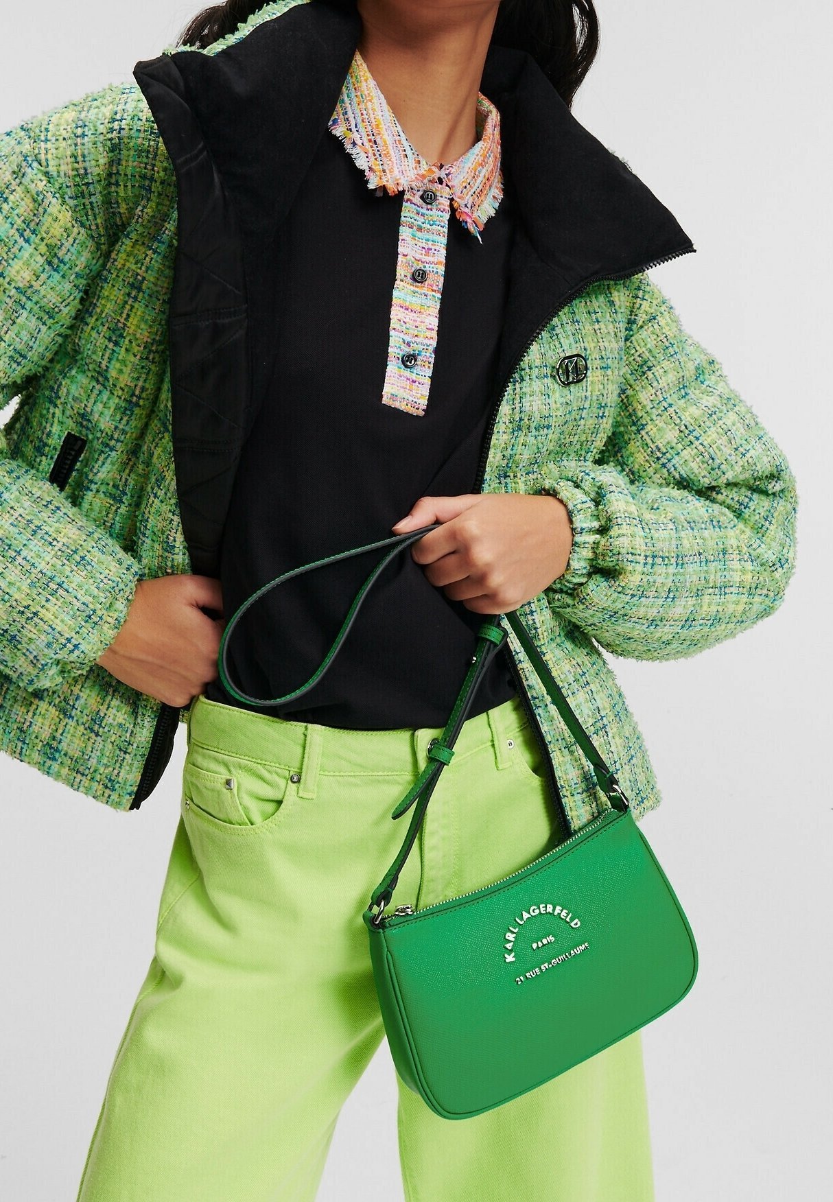 Borsa a tracolla KARL LAGERFELD - verde