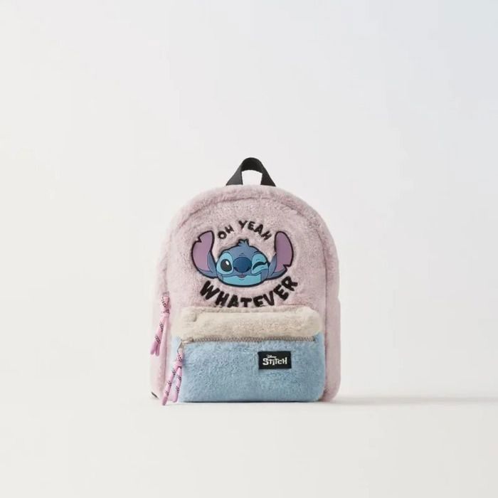 Mochila - Disney - Stitch - Peluche suave - Diseño Kawaii - Ideal para niños