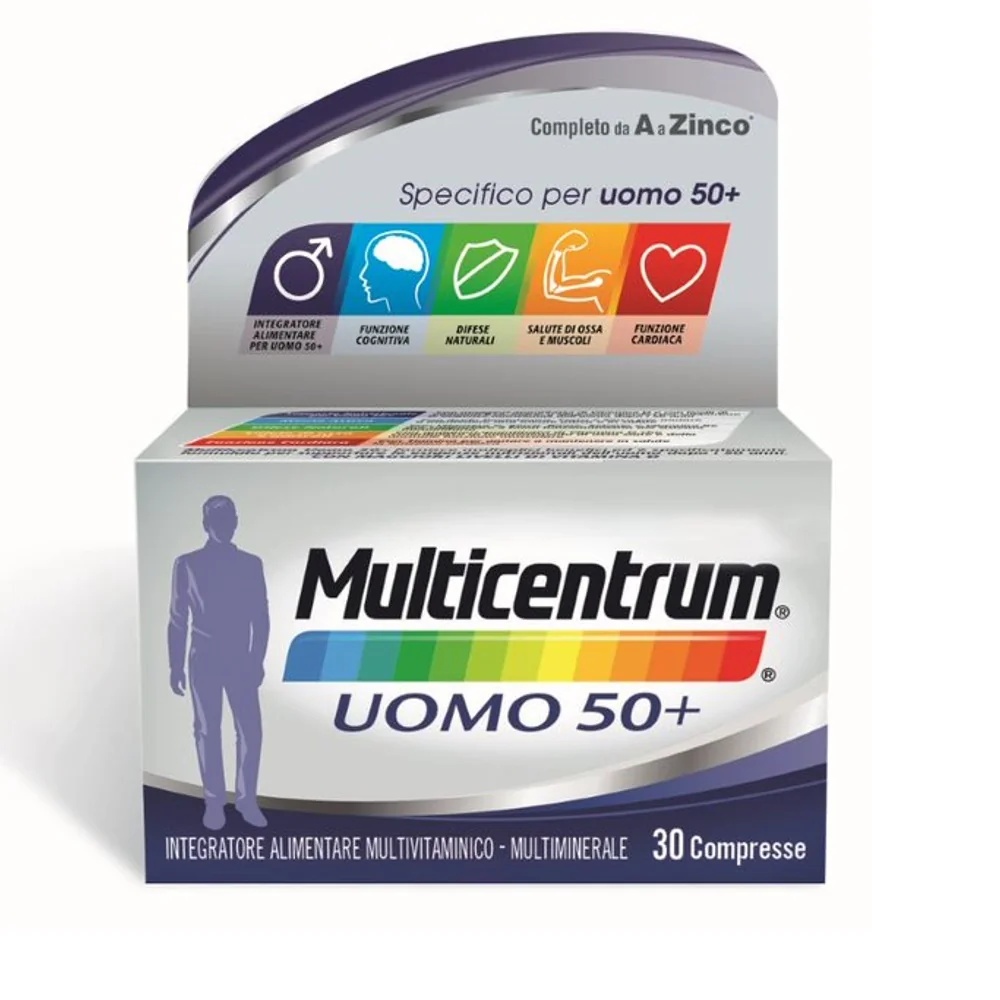 MULTICENTRUM Multicentrum Men 50+ 30 comprimidos Suplemento multivitamínico