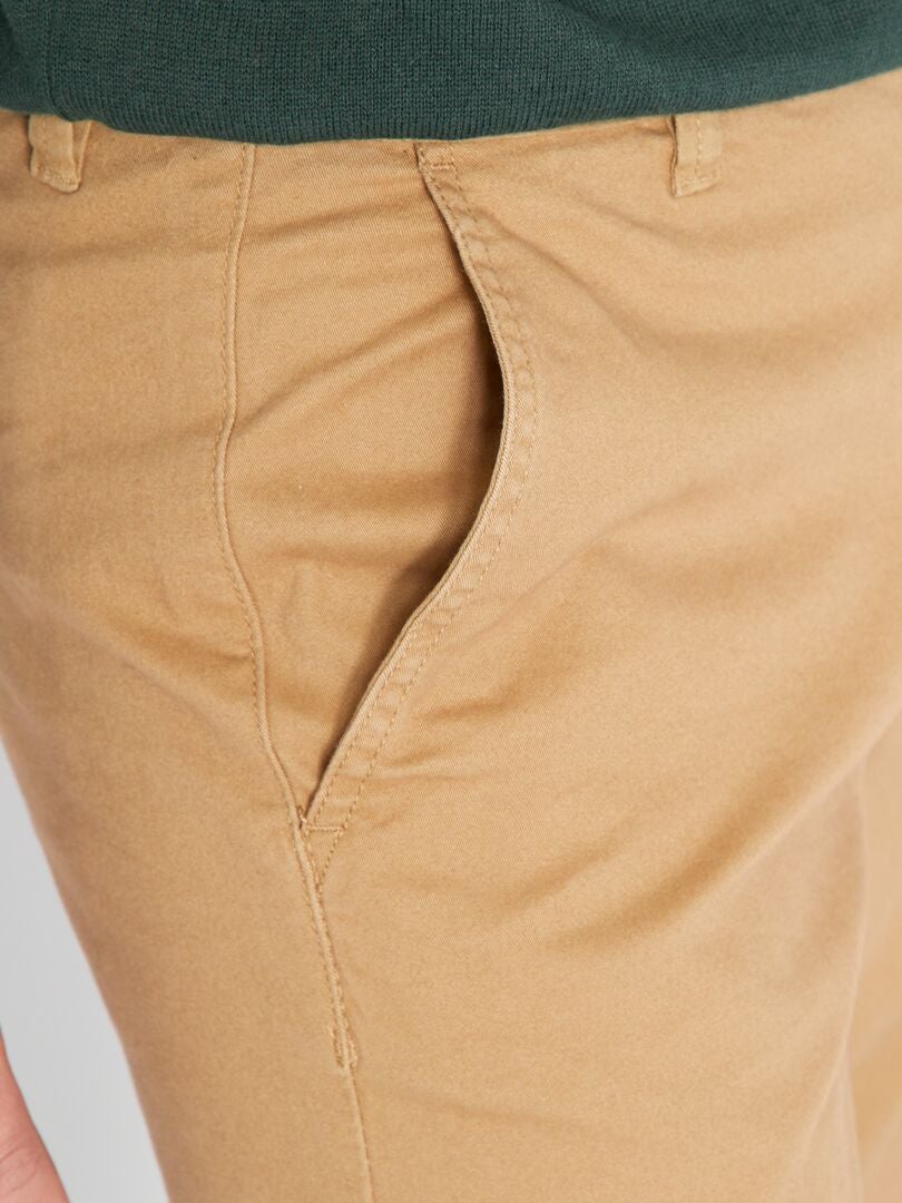 Calça chino skinny tamanho G34 - BEGE