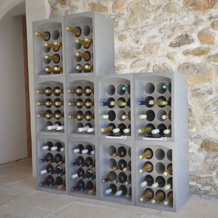 Set of 6 Bottle Racks - 6 x 12 (72 bottles) - Expanded Polystyrene - Storage and Transport
