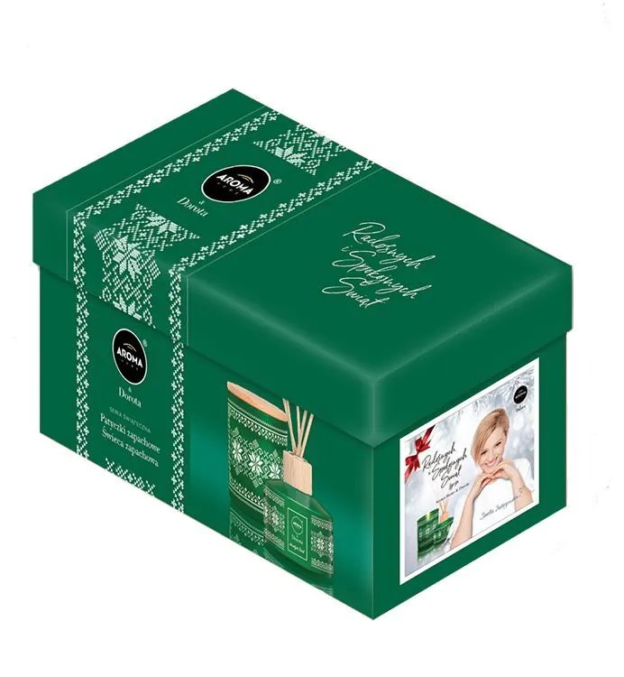 Aroma Home & Dorota Christmas Box Zimowy Las (Świeca & Patyczki )