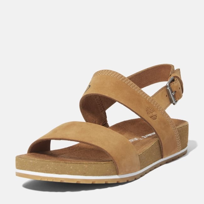 Sandalo a Doppia Fascia Malibu Waves da Donna in                marrone chiaro
