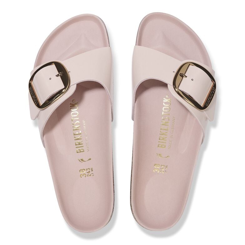 Madrid Big Buckle Pelle naturale vernice - High-Shine Light Rose High-Shine Light Rose