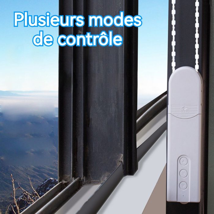 Interruptor para cortinas - ATELIX - WiFi para cortinas de ventana, compatible con cortinas eléctricas, cordón de tiro, control remoto