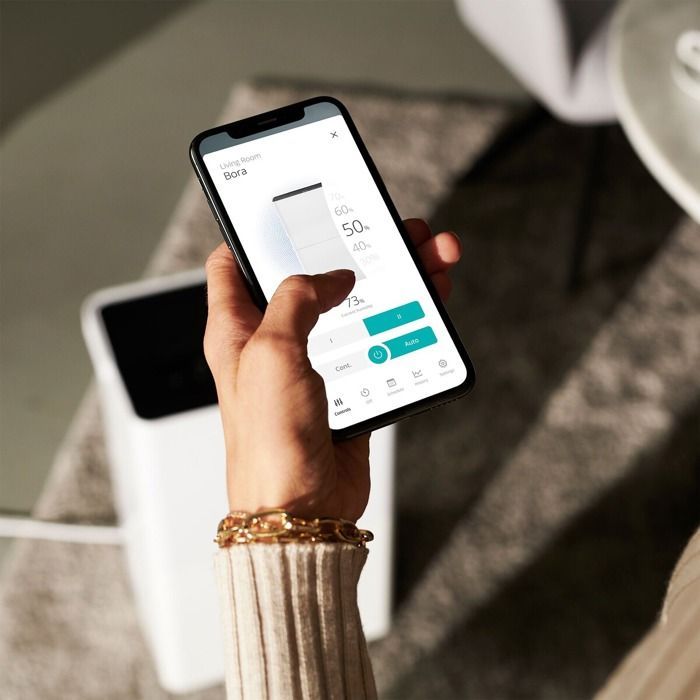 Desumidificador Duux Bora DXDH20 de 20 litros com modo de secagem e conectividade.