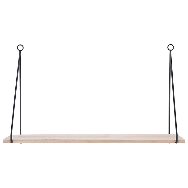 Półka na ścianę Loft drewno paulownia 50x29x15 cm