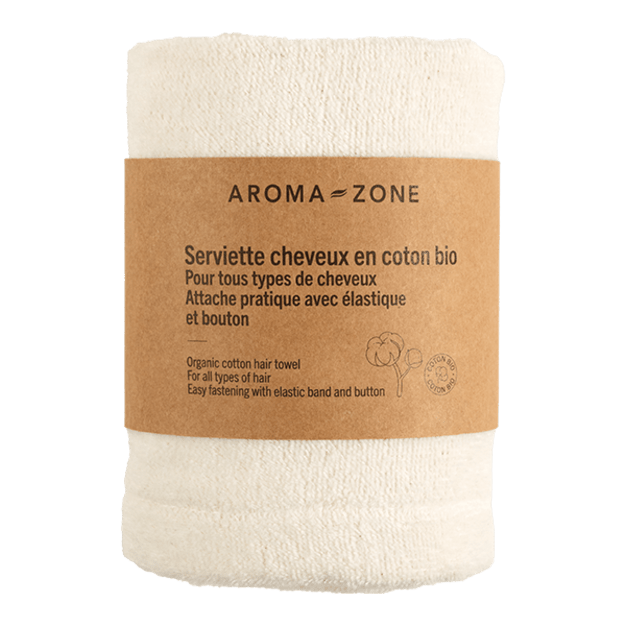 Serviette cheveux en coton bio