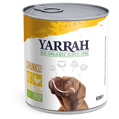 Yarrah Bio-Nassfutter für Hunde – 9 + 3 gratis!*