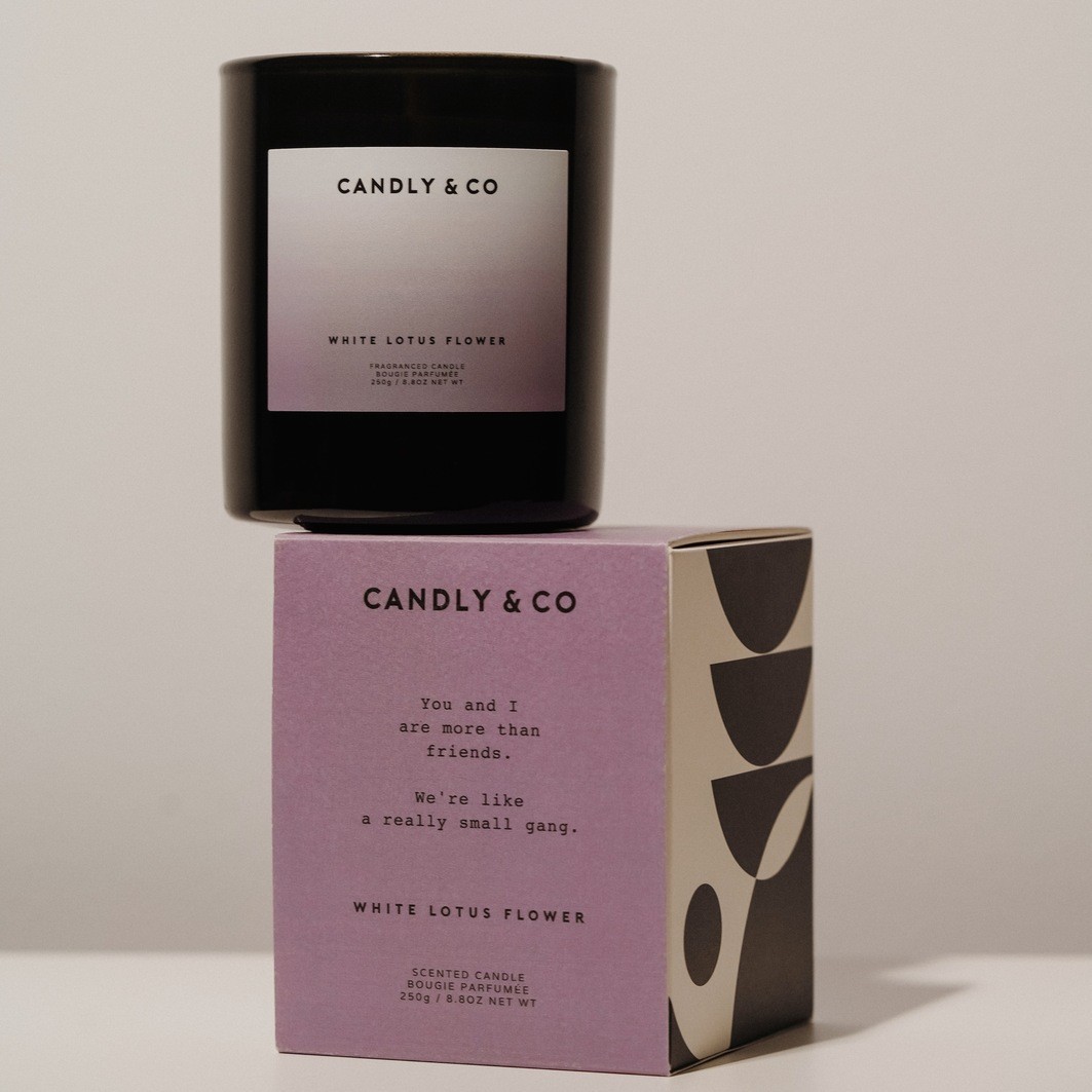 Candly&Co Bougie No.8 Fleur de Lotus Blanc / Musc