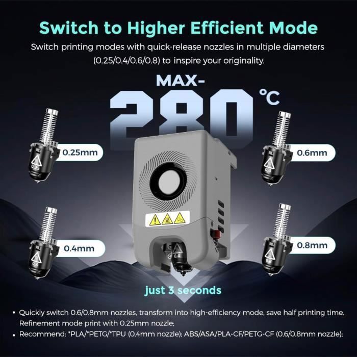 Flashforge Adventurer 5M Pro 3D-Drucker – Automatische Nivellierung – Maximale Druckgeschwindigkeit 600 mm/s – Kameraüberwachung