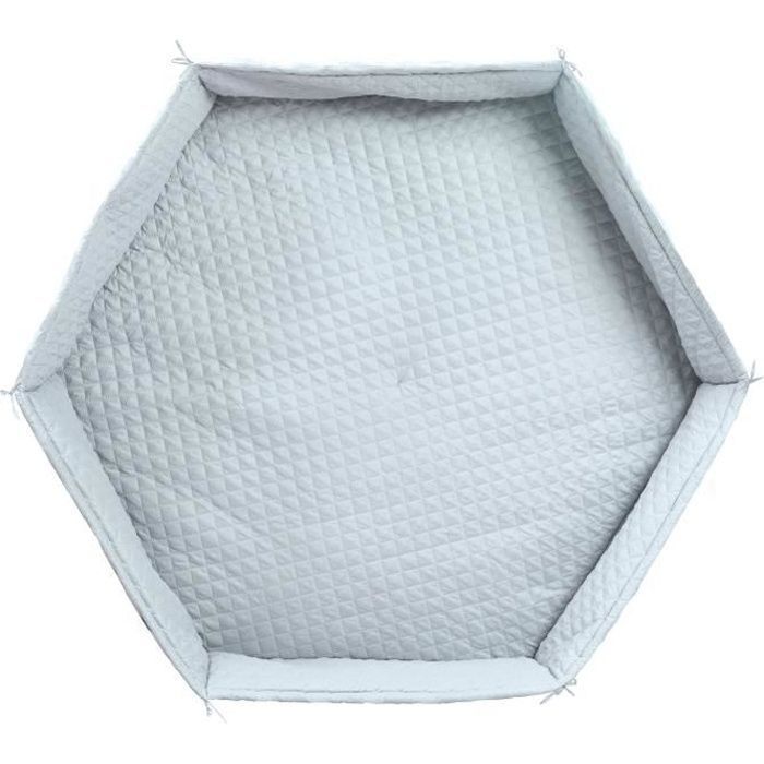 Alfombra de juegos para bebés estilo roba - ROBA - Azul claro - Acolchado lateral seguro - Suave y repelente al agua