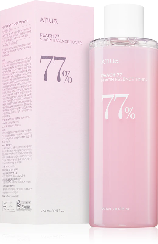 Anua Peach 77% Niacín Essence Upokojujúci hydratačný toner
