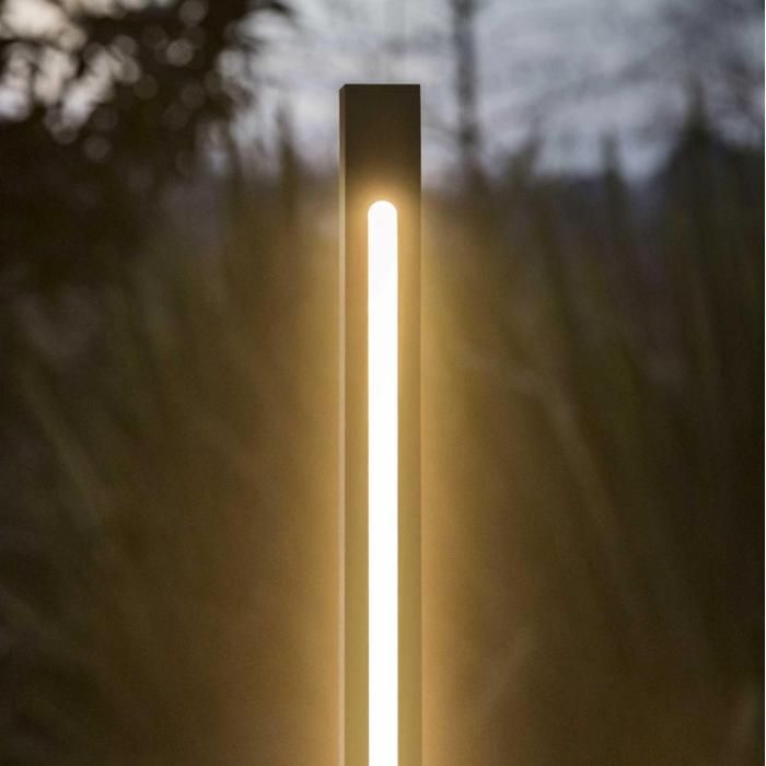 Lampadaire - IDEAL LUX - JEDI H120 - Noir - LED 19W - IP65 Extérieur