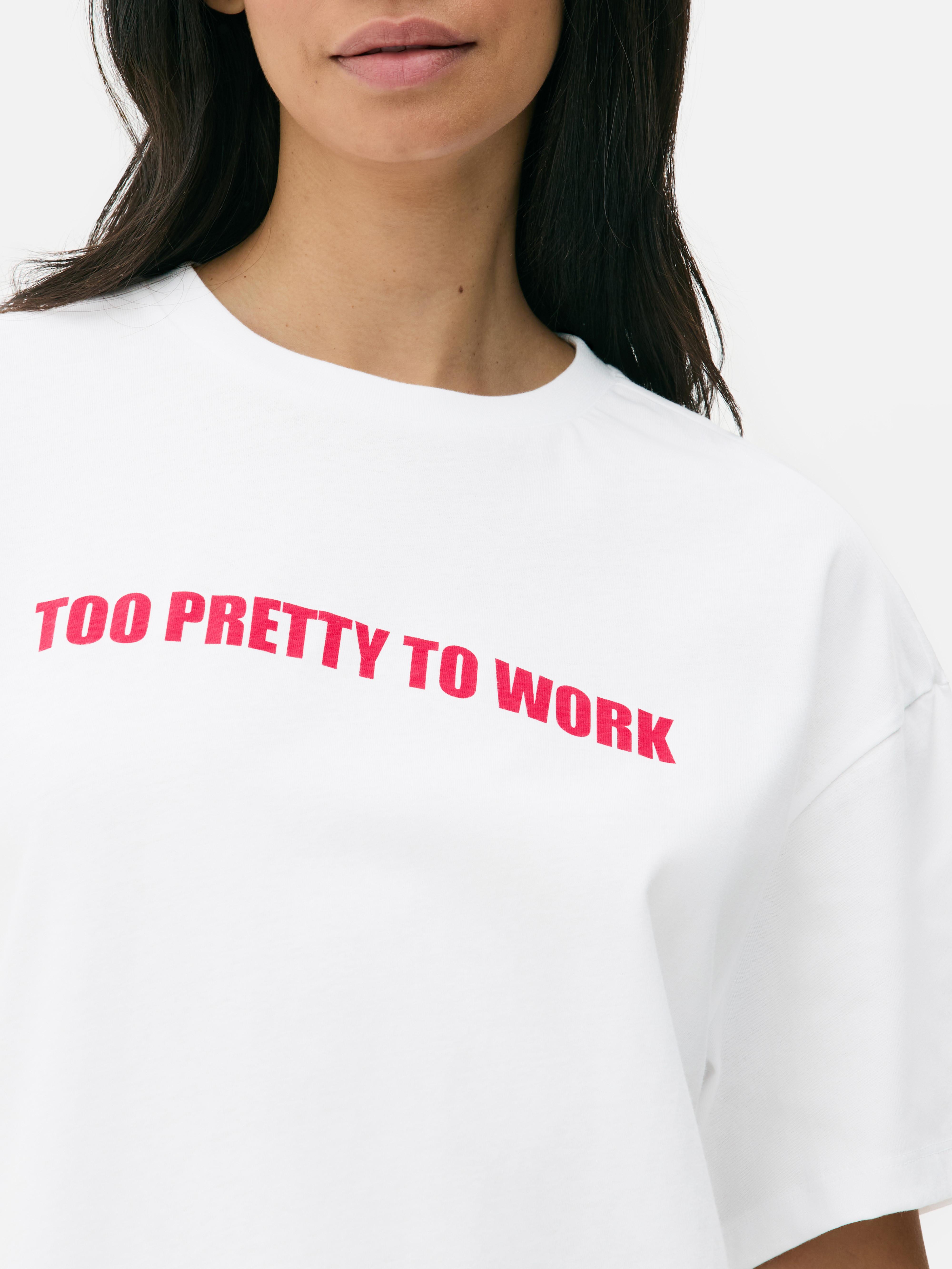 Tricou imprimat supradimensionat, tricou cu guler rotund, croială pătrată supradimensionată și motive imprimate