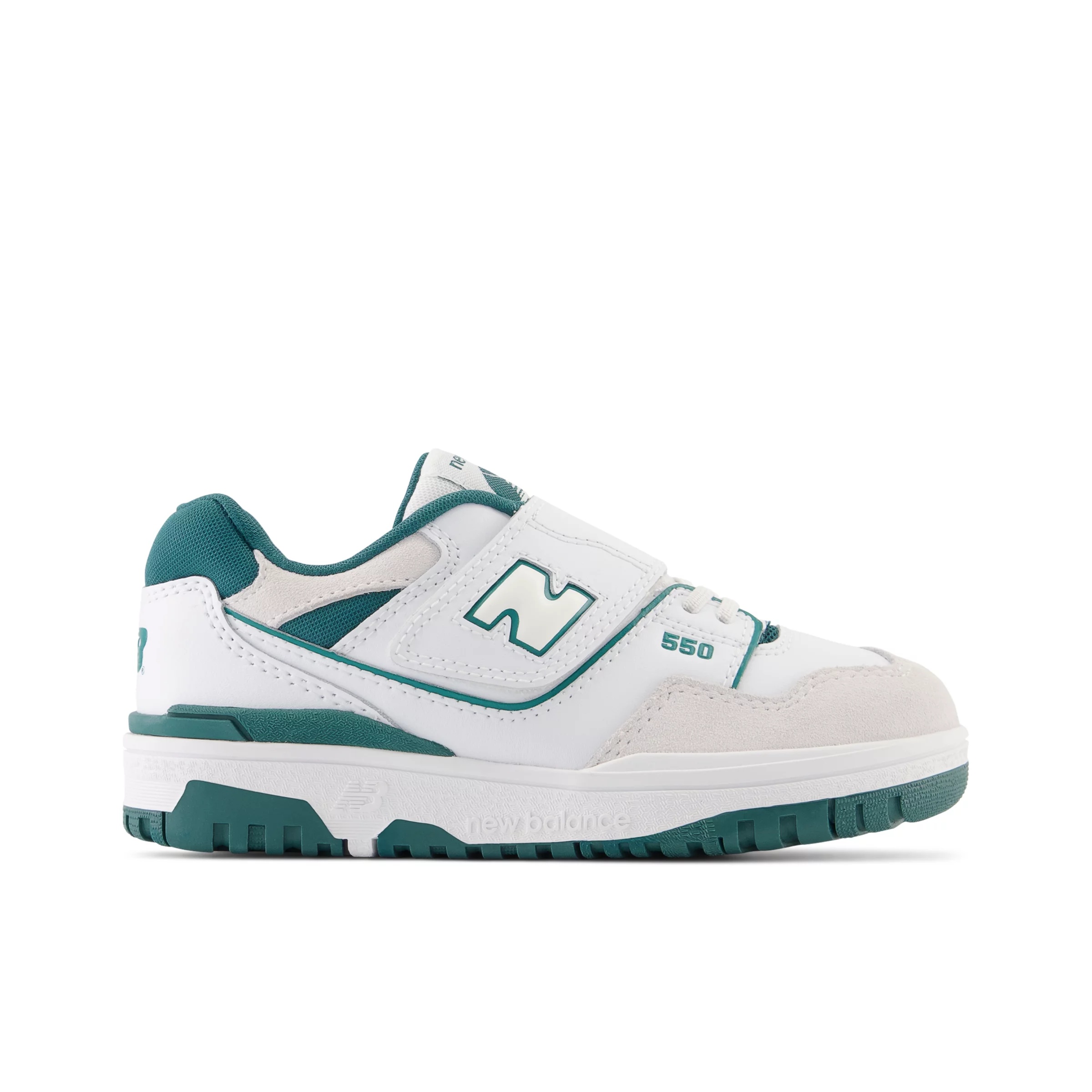 550 Bungee Lace with Top Strap White con vintage teal