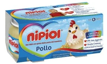NIPIOL Poulet homogénéisé Nipiol 120 g x 2 morceaux