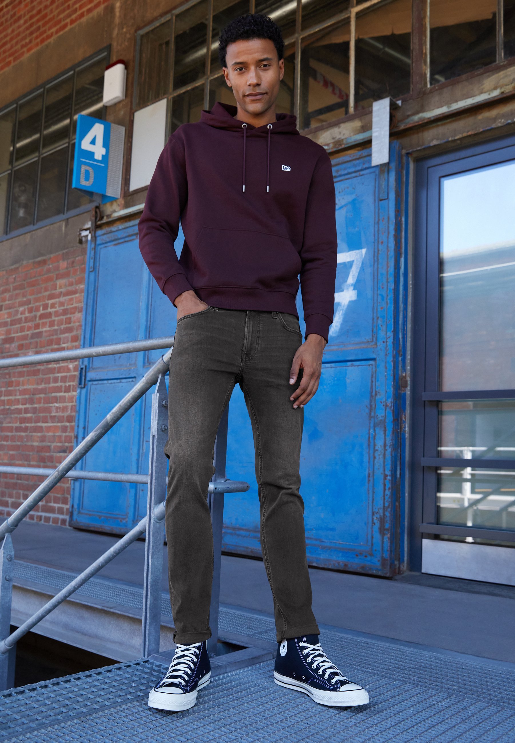 Lee LUKE - Jeans slim fit - rocker in asfalto