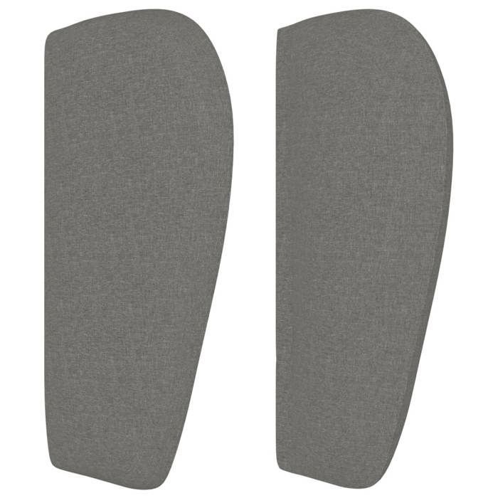 Headboard - vidaXL - Dark Grey - 93x23x78/88 cm - Durable Fabric - Adjustable Height