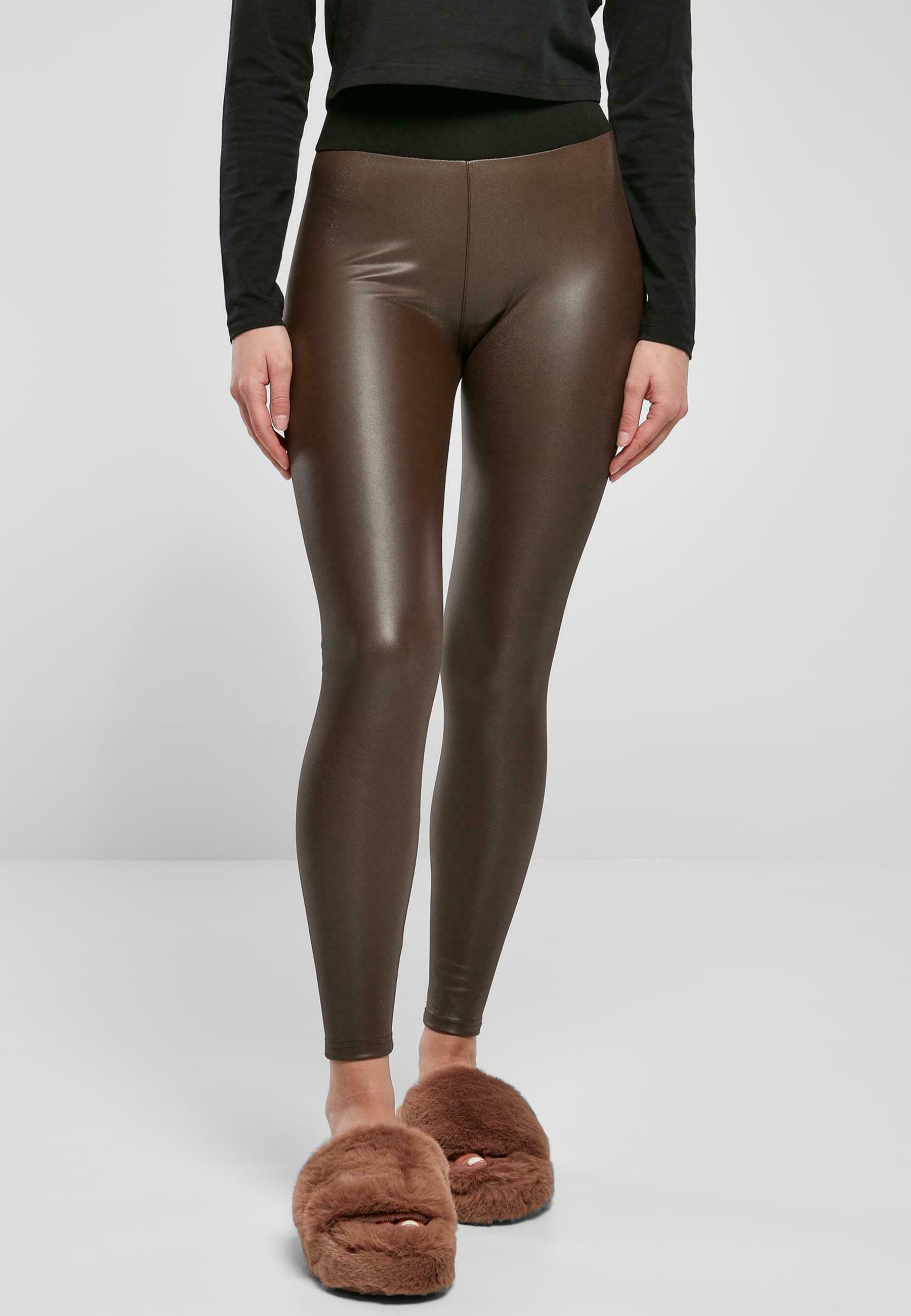 Urban Classics Leggings - Hose - braun