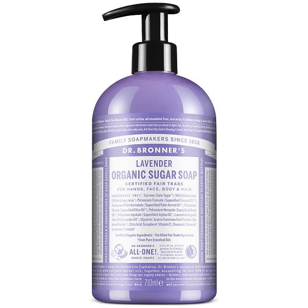 Dr. Bronner organiskās šikakai lavandas ziepes - 710ml