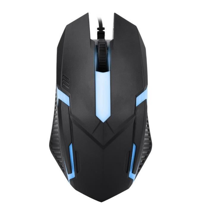 Atyhao souris filaire MS11 1600DPI rétro-éclairage filaire souris USB ordinateur portable de jeu ergonomique souris Gamer souris