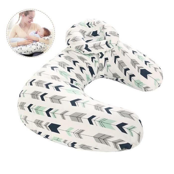 MOGOI Multifunctional Baby Nursing Pillow, Green Arrow, Cotton, 56 * 37cm b15645