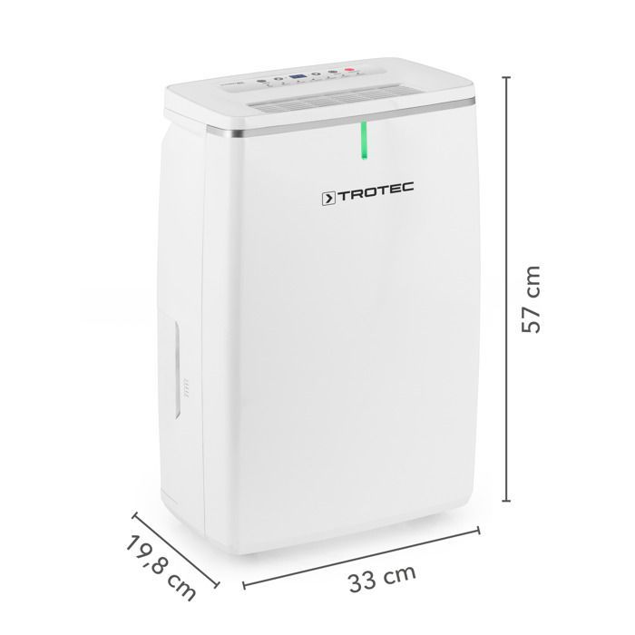 Desumidificador TROTEC TTK 72 E - 50m² - 24l/dia - Visor LED