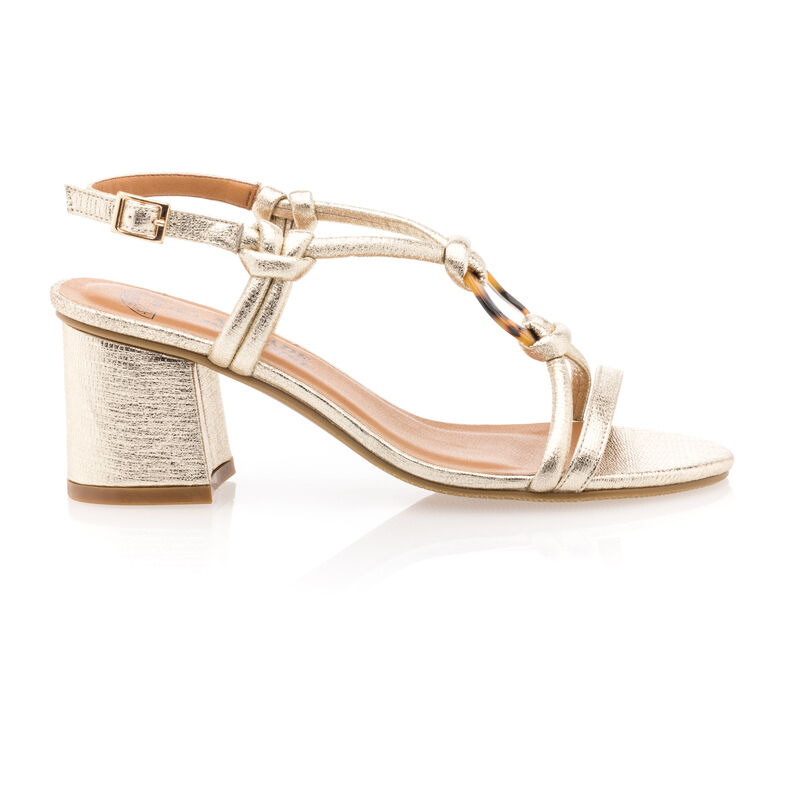 Sandalias amarillas para mujer / Zapatos de punta abierta