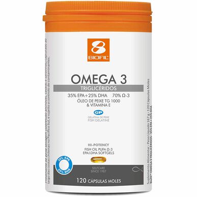 Biofil Omega-3 trigliceridų papildas 120 kapsulių