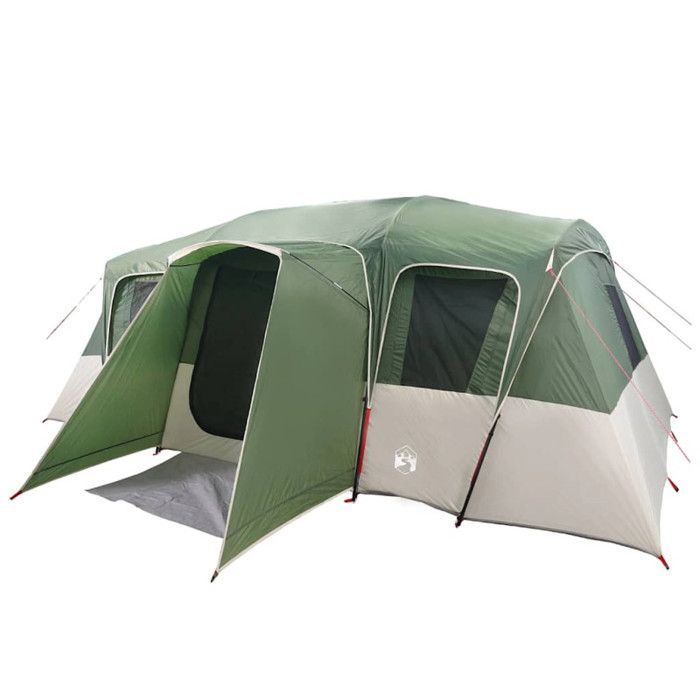 Tienda de campaña familiar tipo túnel impermeable verde vidaXL para 16 personas, tienda de campaña, refugio de camping, refugio de jardín, tienda de campaña, refugio 94707