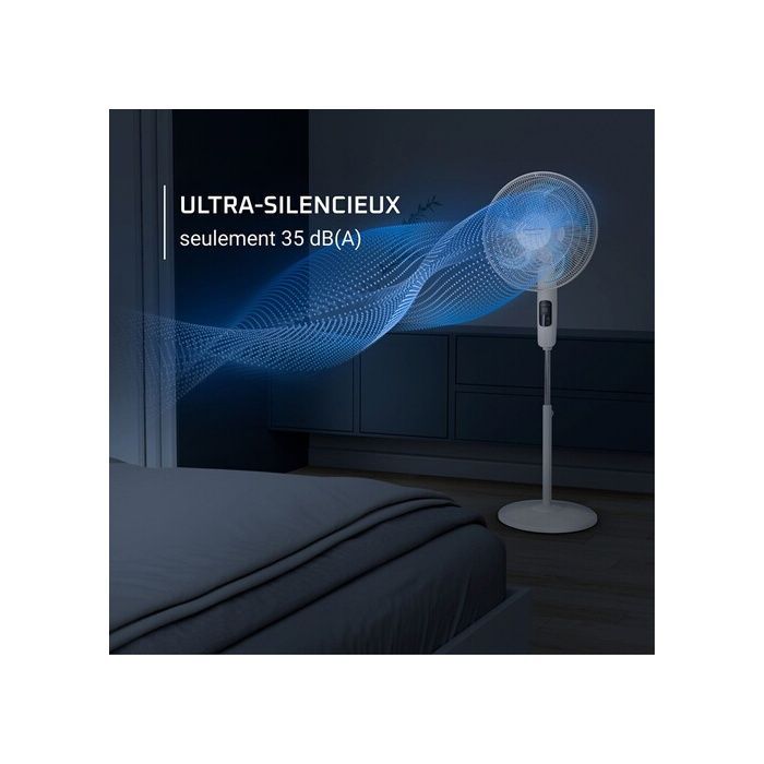 Ventilador de pedestal ROWENTA VU5450 - Blanco - 32W - Oscilación - 5 velocidades