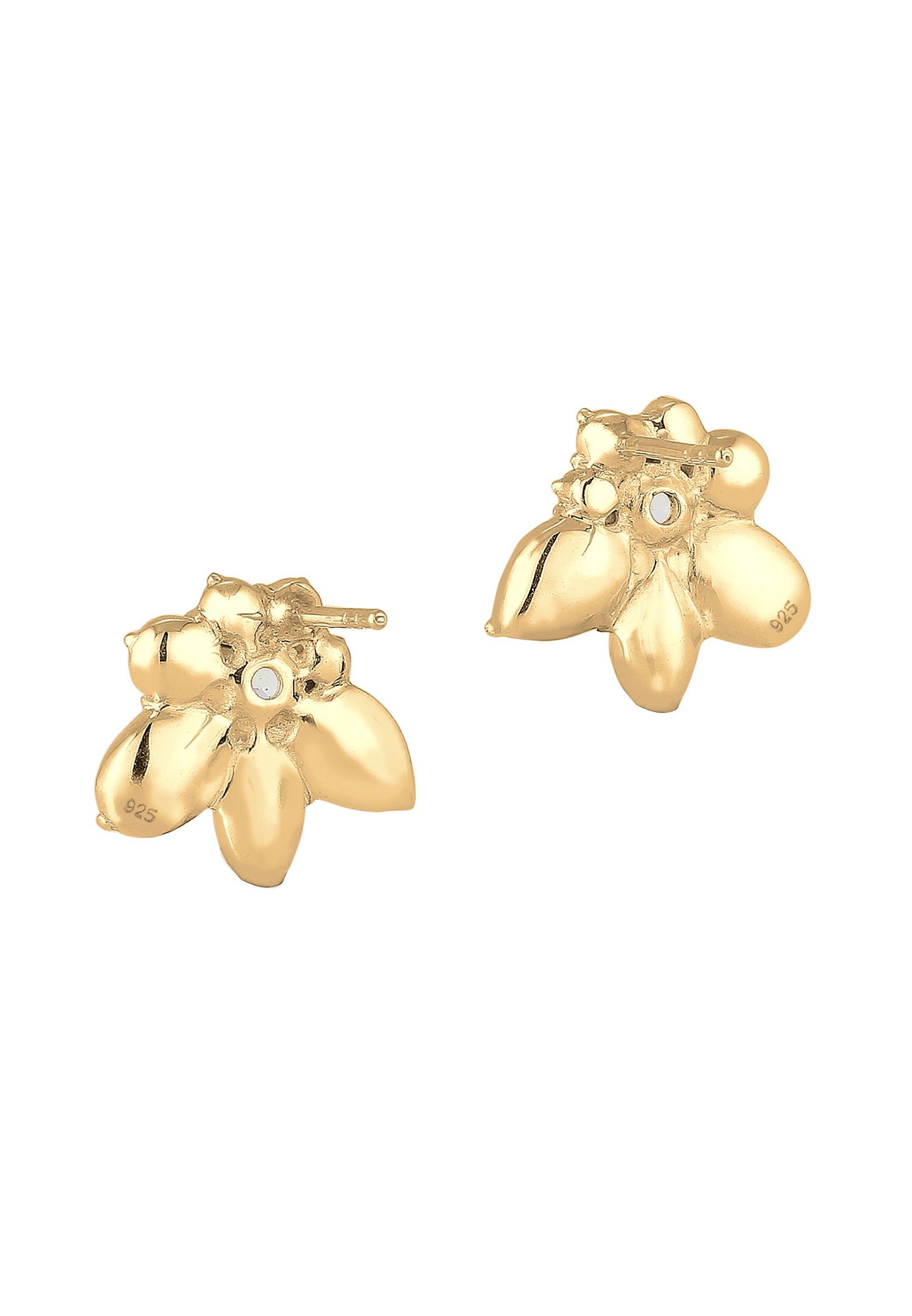 Elli PREMIUM Femmes déclaration plaquée or avec cristaux en argent sterling 925