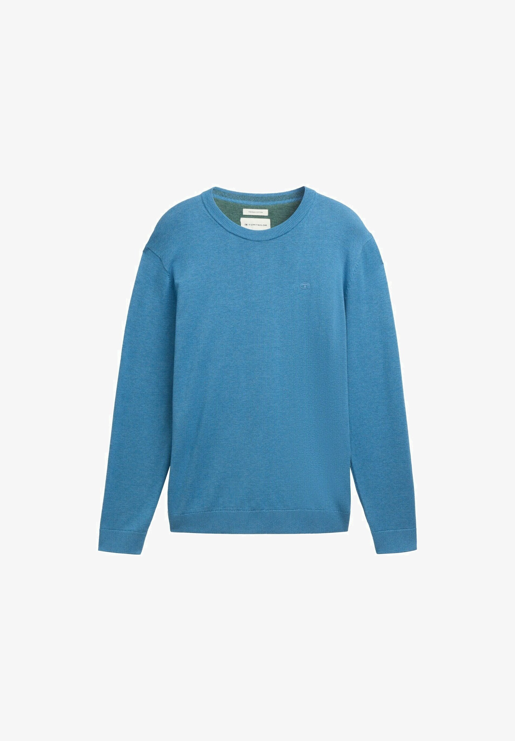 TOM TAILOR Džemper - oceansko plava melanž boja