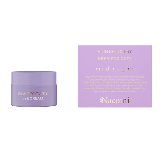 Nacomi Midnight krem pod oczy na noc 15 ml