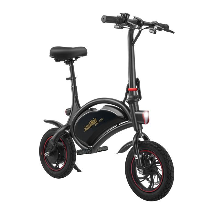 UrbanGlide e-Bike 120 – Mini Vélo Électrique 12'' | Autonomie 15 km, Batterie 6Ah, Frein à Disque