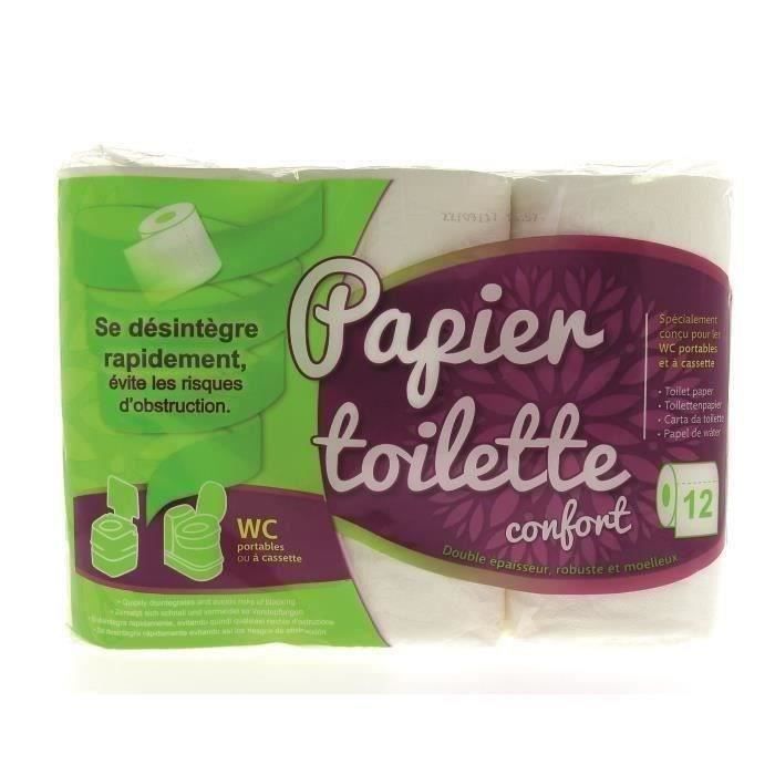 Papel higiênico químico, 12 rolos