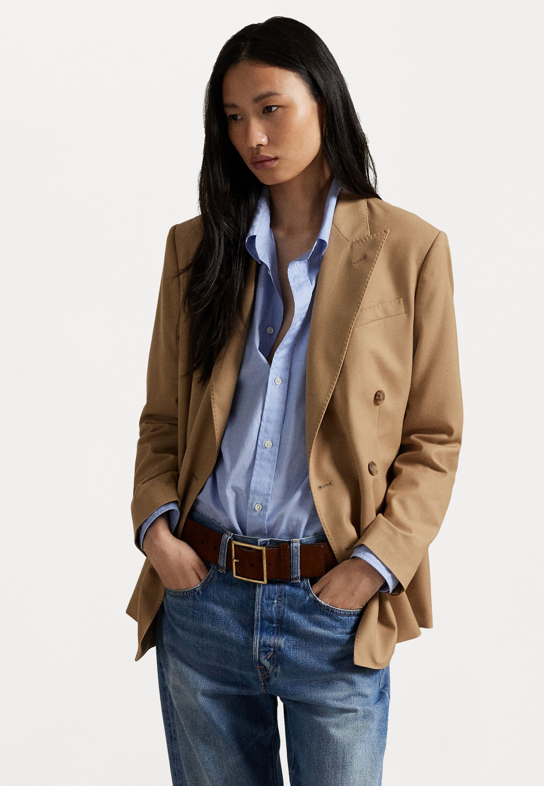 Polo Ralph Lauren double-breasted stretchwollen blazer - Blazer - camel