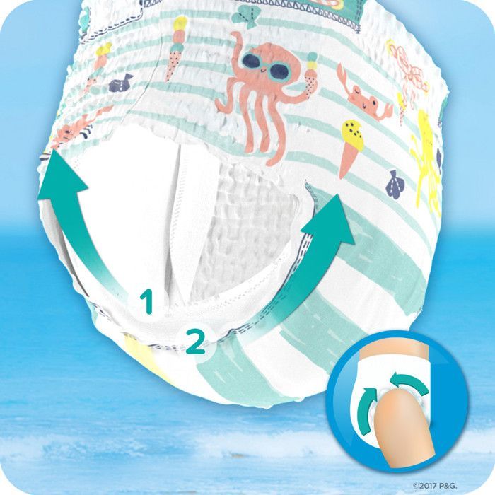 Pampers Splashers Taille 5-6, 14+ kg, 10 Couches-Culottes De Bain